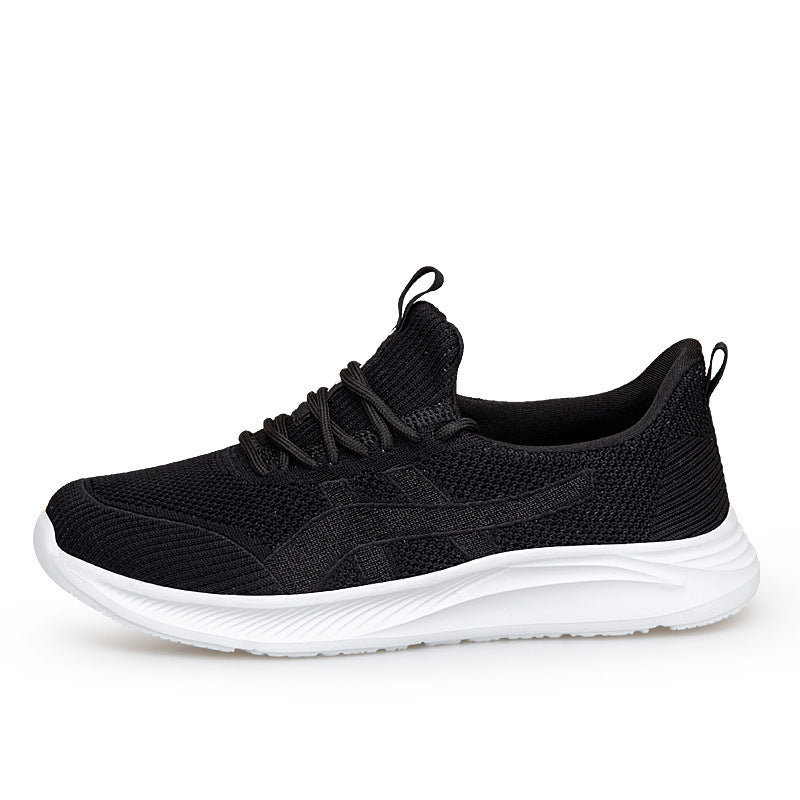 Fly-Knit Sneakers Soft Bottom Non-Slip Women's Running Shoes