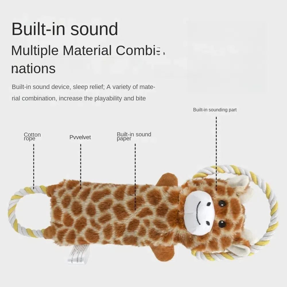 Funny Plush Stuffed Animals Bite Resistant Pet Dog Chew Toys.