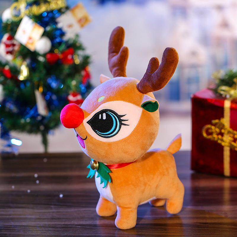 Christmas Elk Doll Ragdoll Cute Christmas Decoration Doll Plush Toy