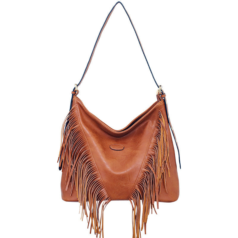 Women's Trendy Rivet Shoulder Messenger Handbag