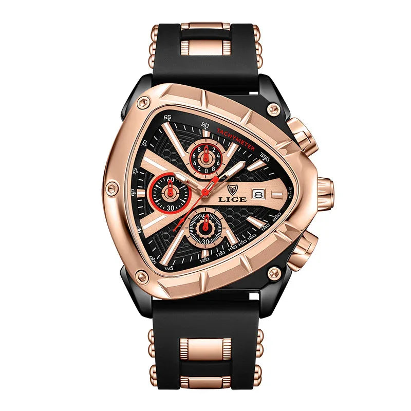 Polygon Men's Waterproof Luminous Calendar Watch