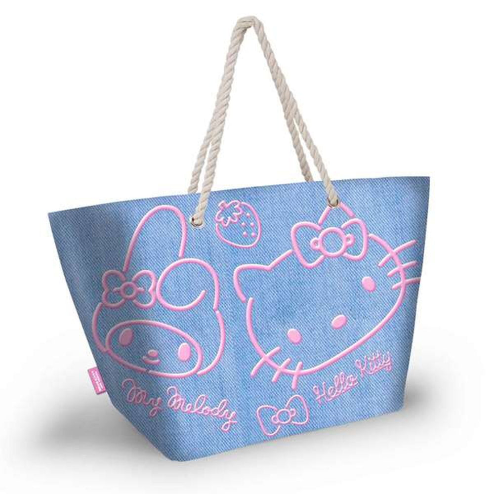 Blue Hello Kitty Beach Bag