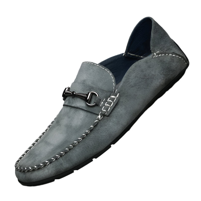 Men's Suede Leather Loafers Breathable Casual Shoes