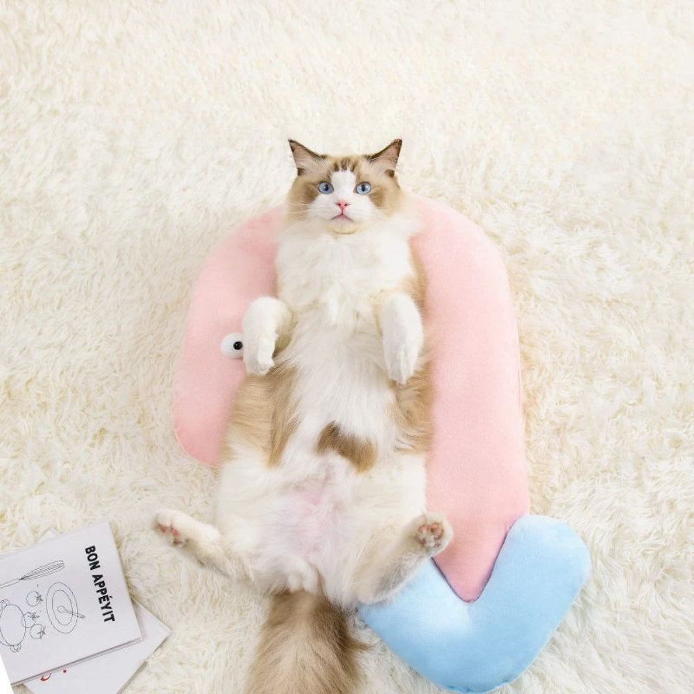 Cute Cat Eye Pillow Pet Neck Support Sleeping Pillow For All Seasons Cat And Dogs Supplies Pet Accessories