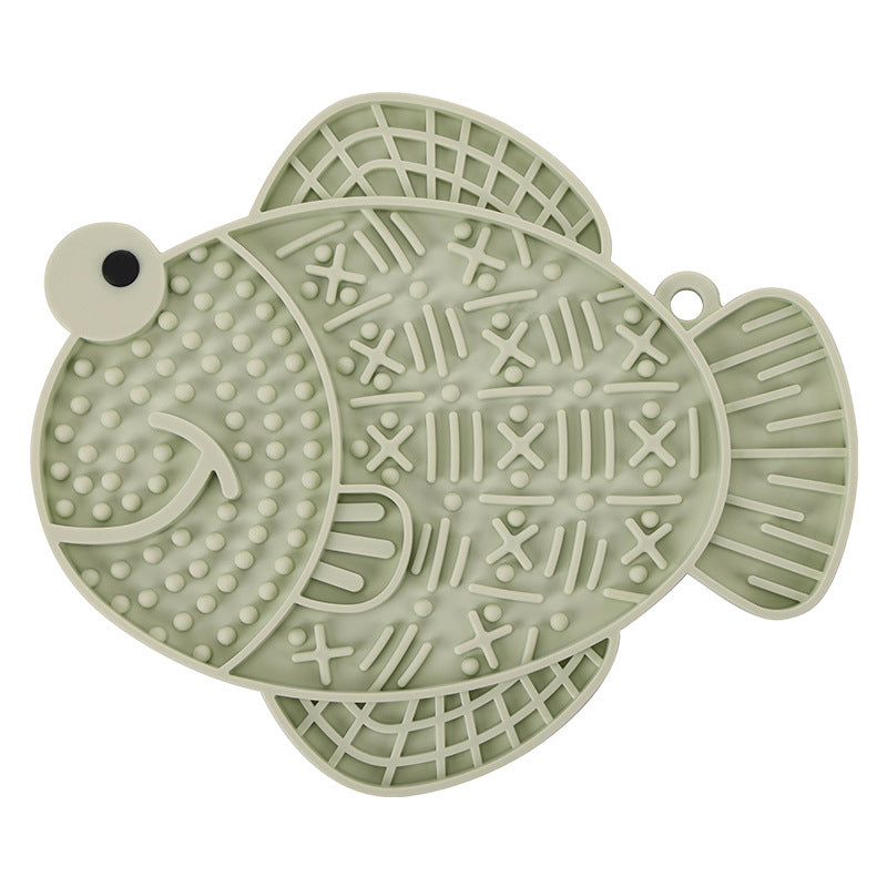 Silicone Pet Slow Food Anti-Tumble Anti-Overflow Dog Licking Feeding Pad
