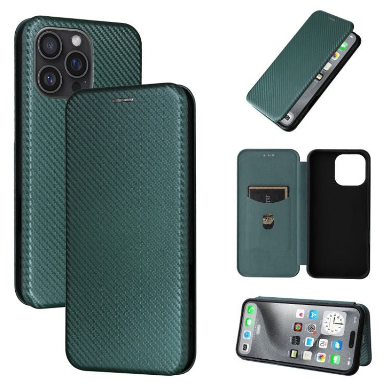Solid Color Leather Phone Case