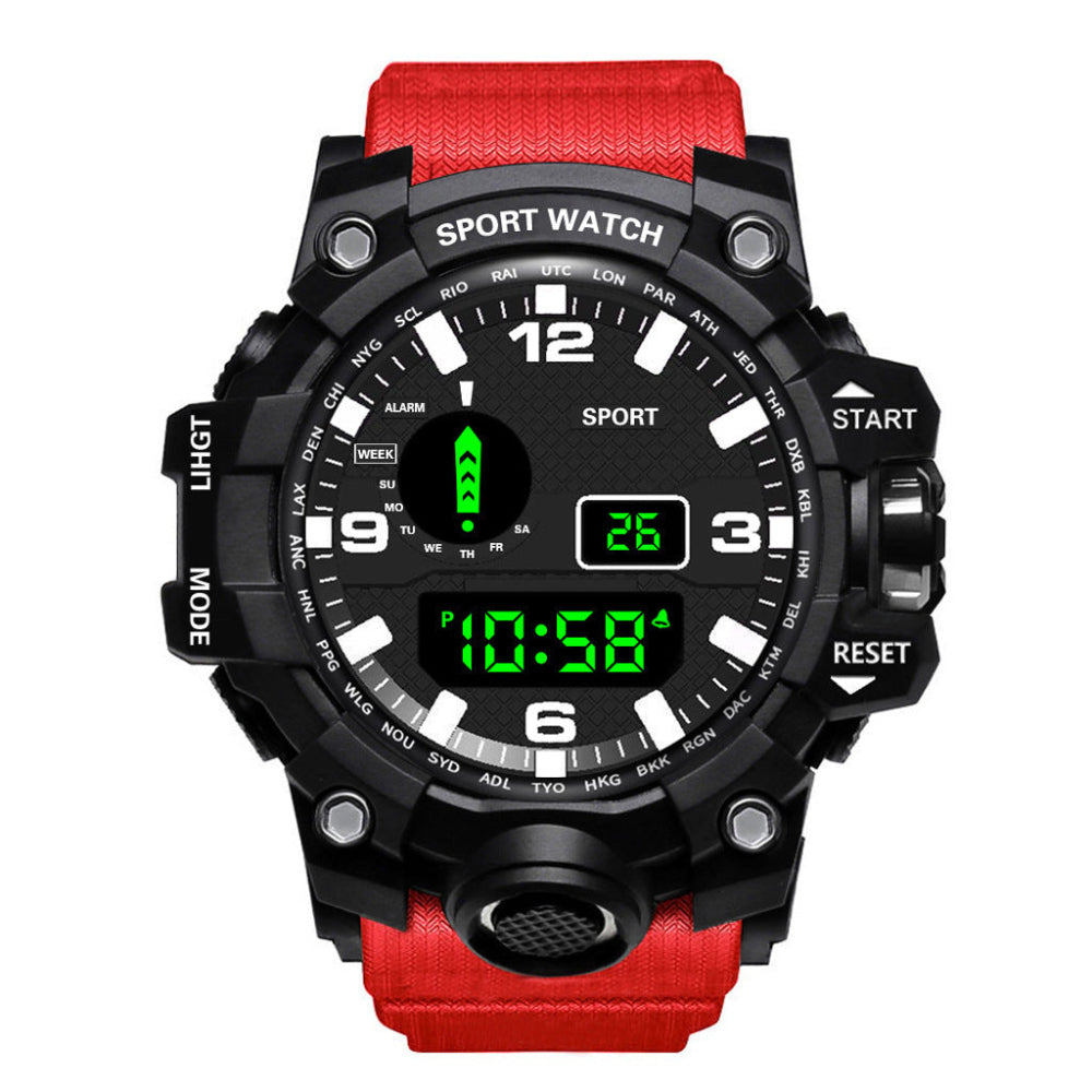 Men's Waterproof Sports Multifunctional Luminous Electronic Digital Watch