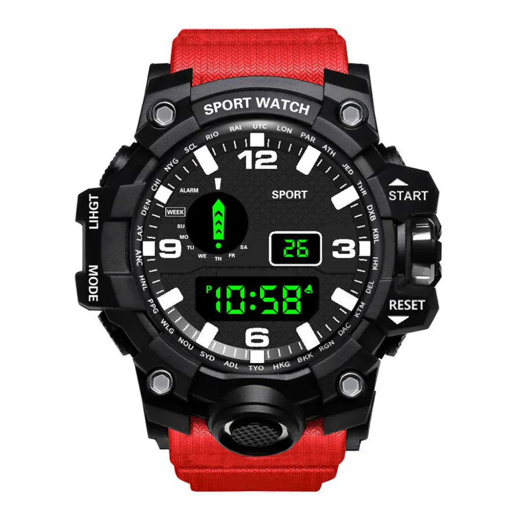 Men's Waterproof Sports Multifunctional Luminous Electronic Digital Watch