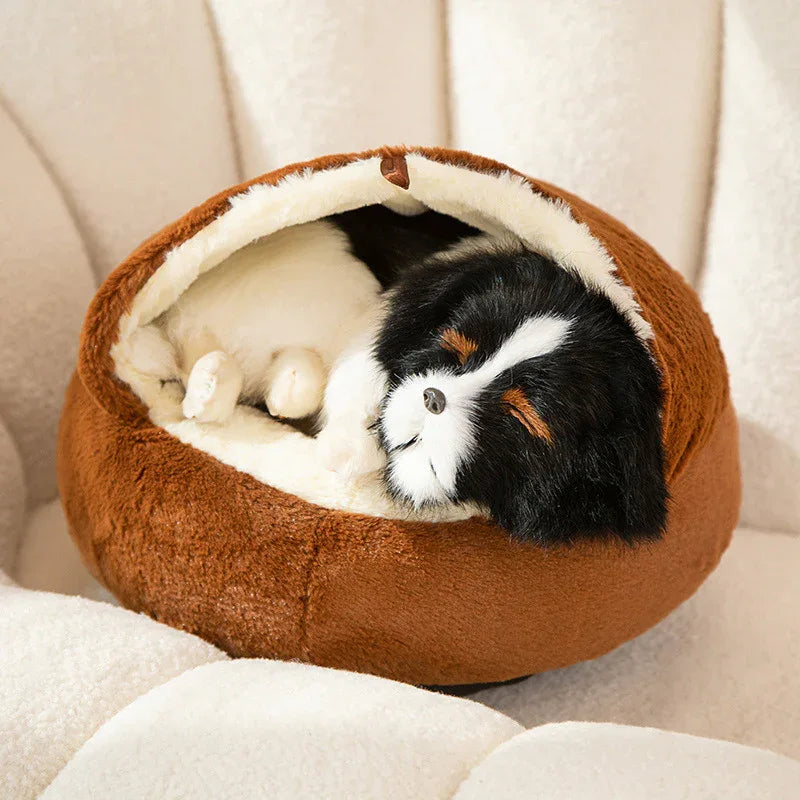 Universal Pet Kennel Bed For All Four Seasons, Sleeping Cat Nest, Semi-Closed Dog House.