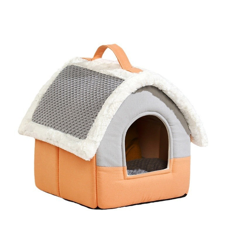 Foldable Pet Cat Dog House Kennel Sofa Bed Mat For Small And Medium Dogs, Cats, And Other Pets of Similar Size.