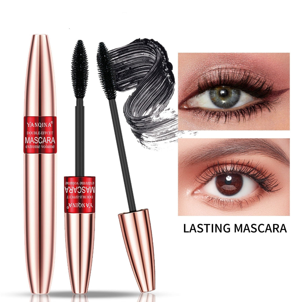 Face Makeup Double-Headed Mascara Non Smudge