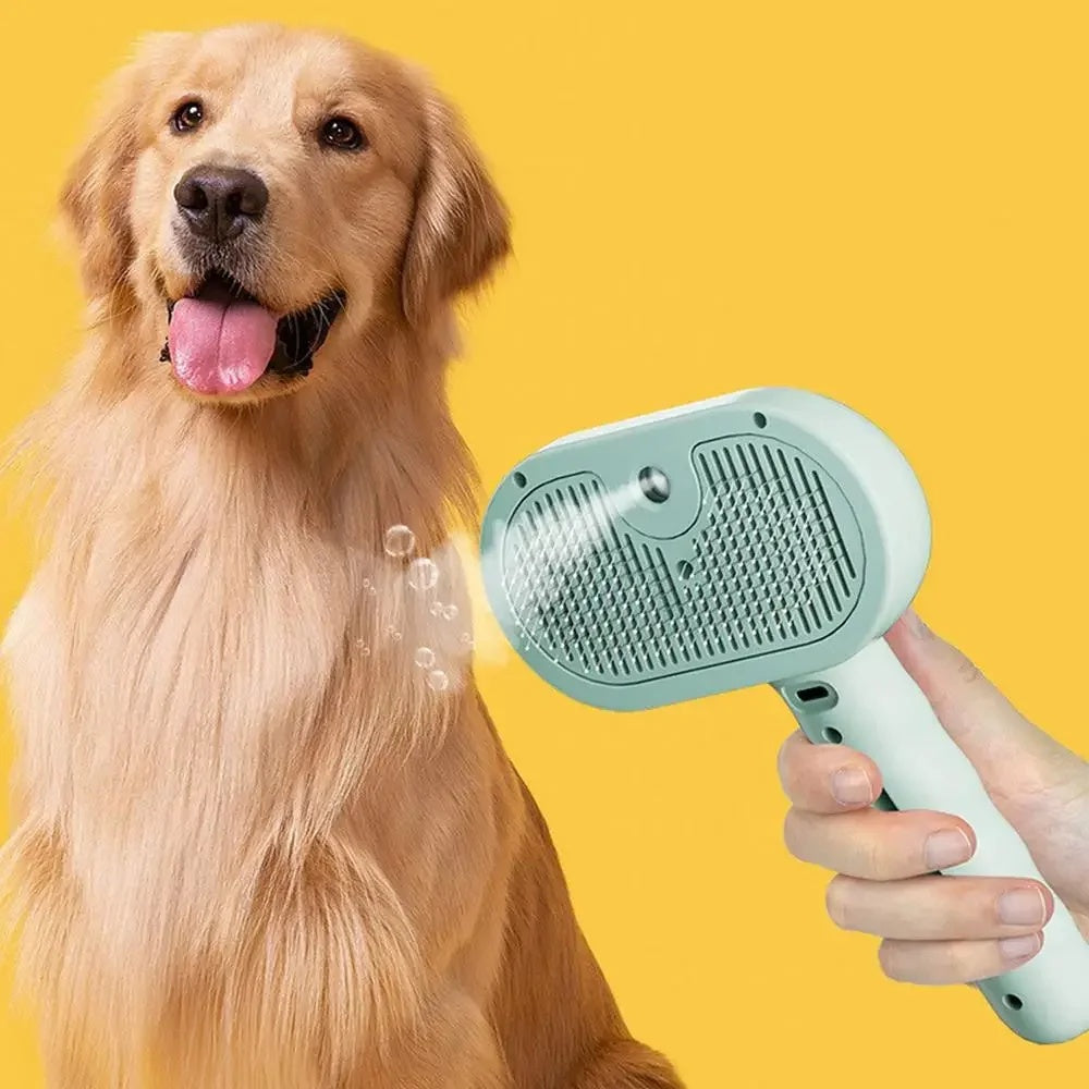 Pet Spray Hair Comb Pet Hair Remover Cleaning Brush Cats Grooming Dog Accessories Tool Water Mist Humidifier Comb