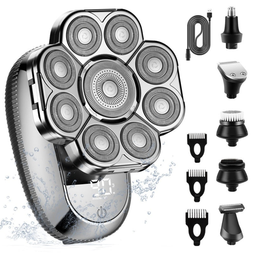 Men's Digital Display Multifunctional Electric Shaver