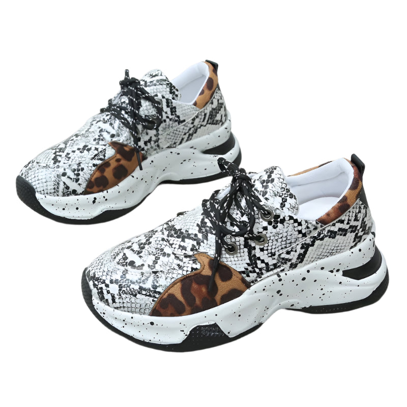 Women's Lace Up Sneakers Walking Running Sports Shoes