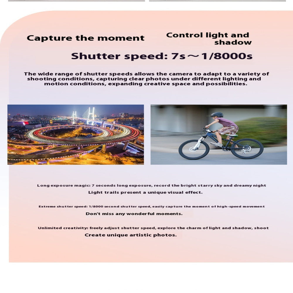 Optical Digital Micro Single Camera Student Live Vlog 5K Ultra High-Definition With Wide Angle