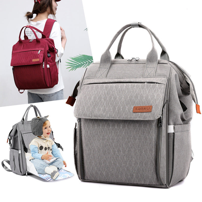 Multi-Purpose Large-Capacity Mother Parent And Baby Diaper Bag