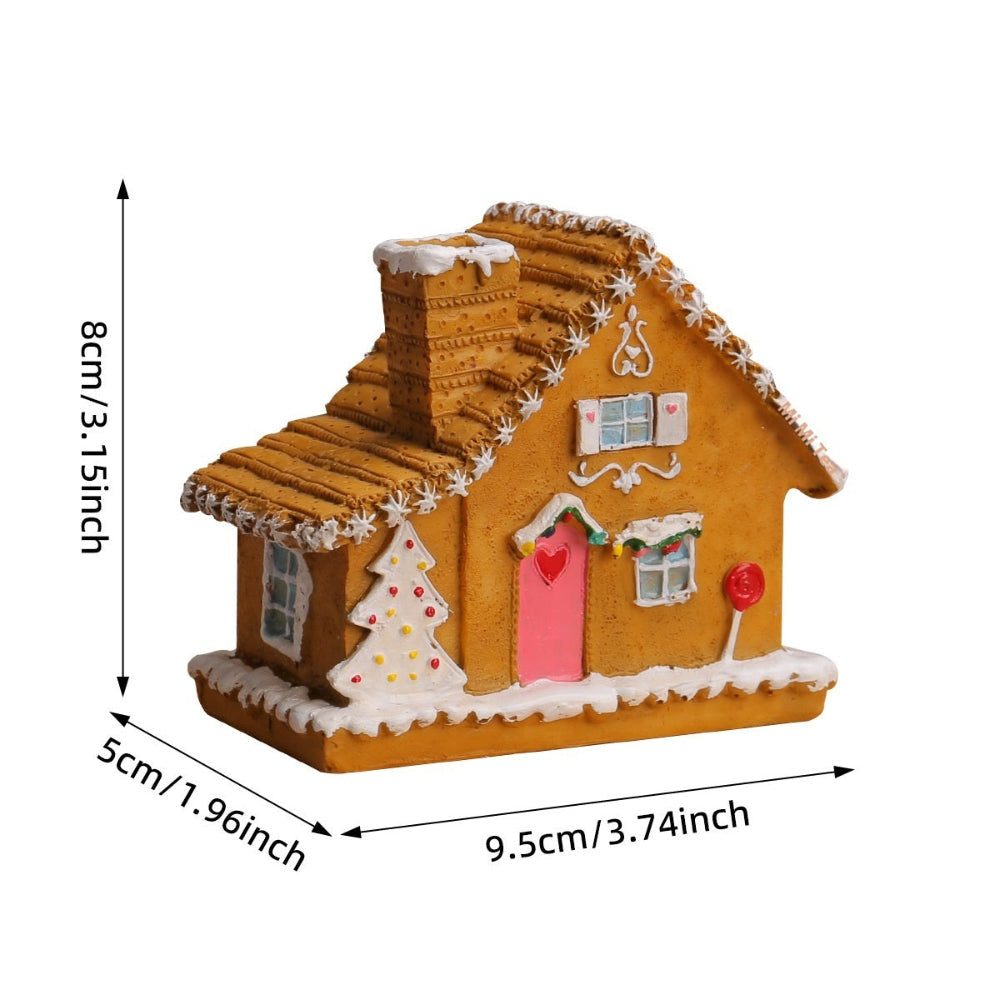 Christmas Small House Micro Landscape Luminous House Furnishings Ornaments