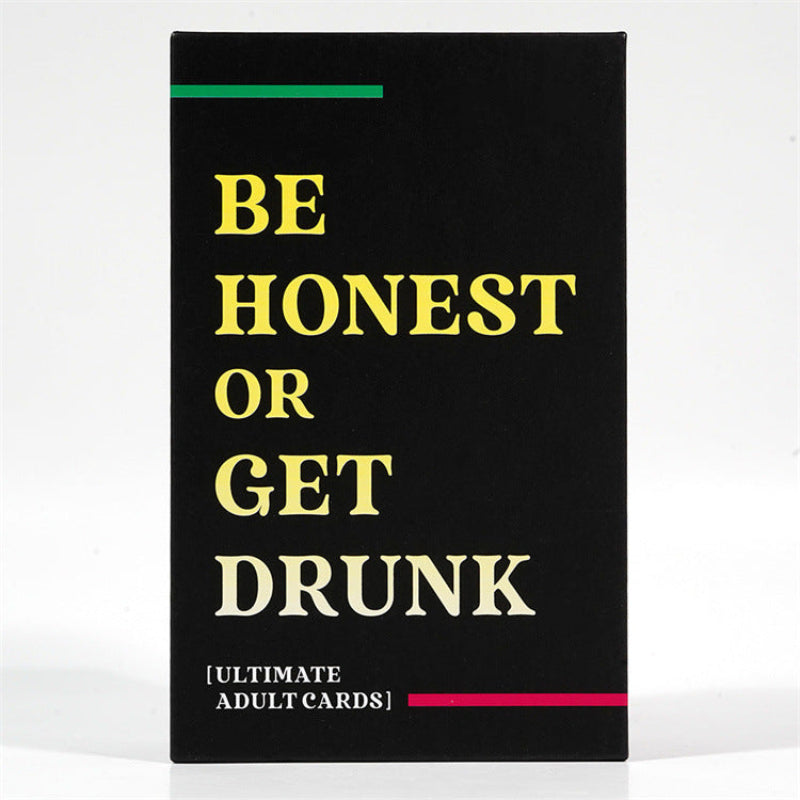 English Version BE HONEST OR GET DRUNK Sincere Drinking Leisure Party Card Game