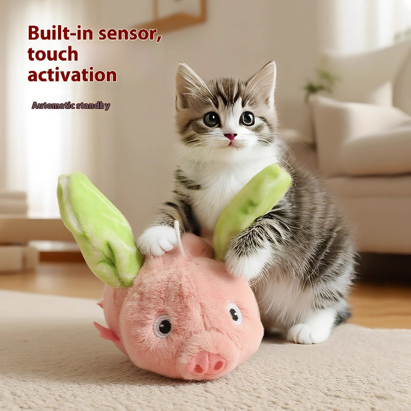 Electric Pig Simulation Cat Dog Pet Toy
