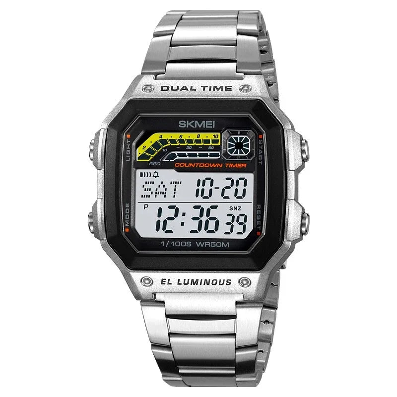 Men's Electronic Luminous Waterproof Multifunctional Digital Watch