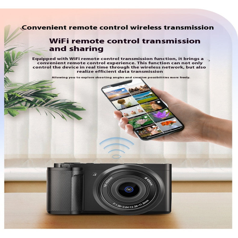 Optical Digital Micro Single Camera Student Live Vlog 5K Ultra High-Definition With Wide Angle