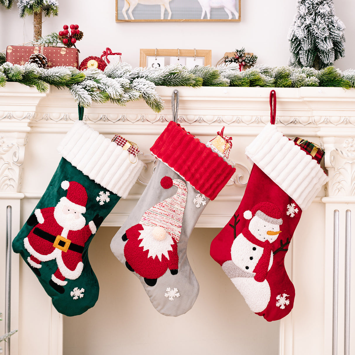 Christmas Decorations Stockings Gift Bags