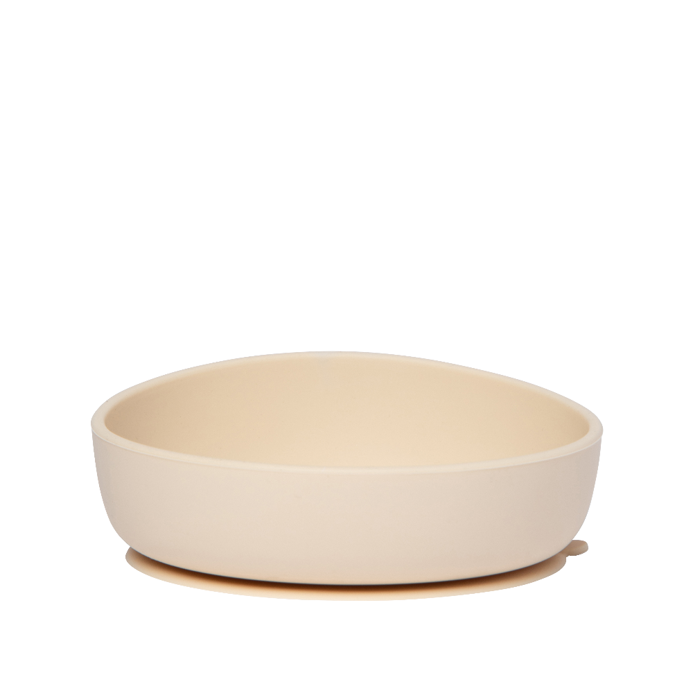 Silicone Baby Plate Bowl - Sand