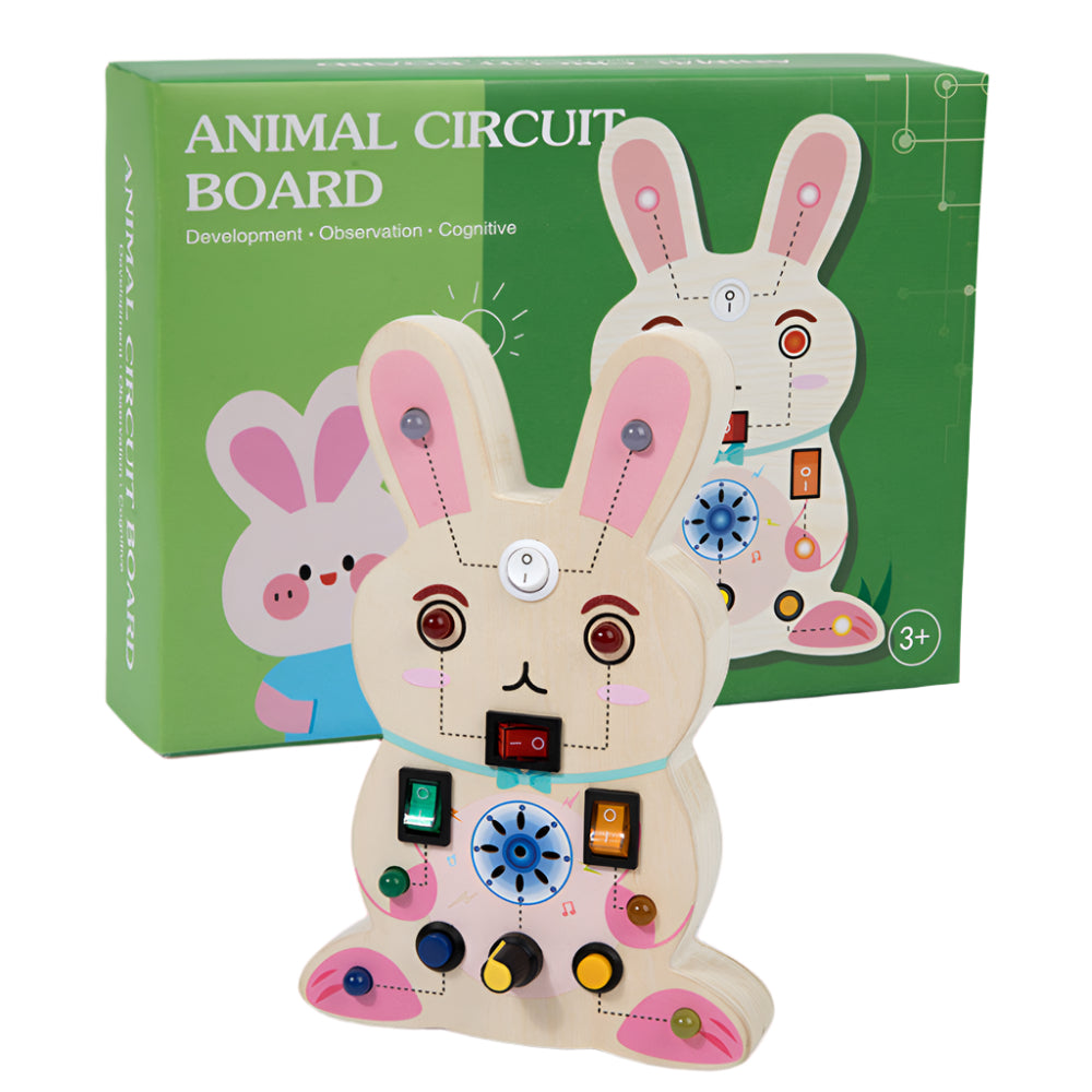 Wooden Animal Simulation Circuit Board Educational Toys