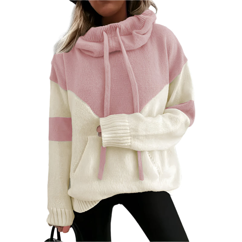 Fashionable Cosy Hoodie With Drawstrings Sweater For Women