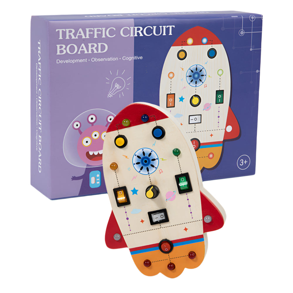Wooden Animal Simulation Circuit Board Educational Toys