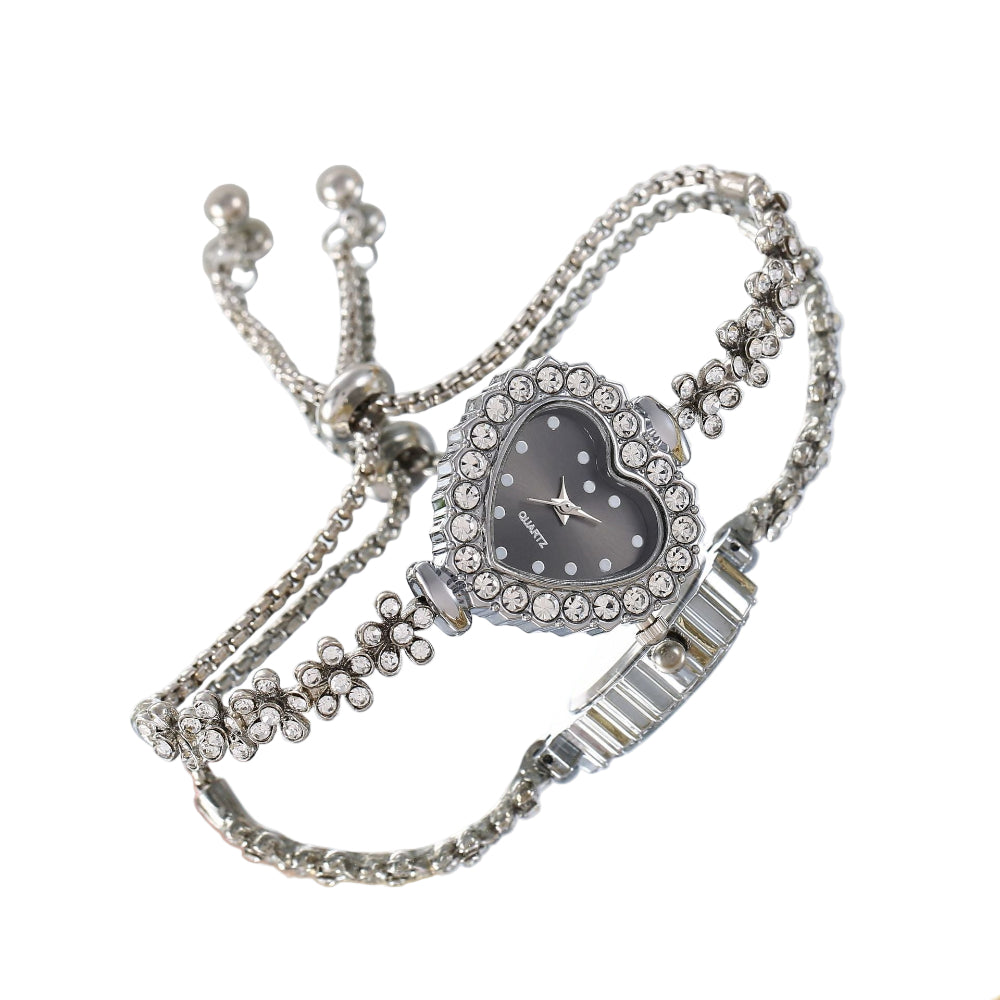 Flower Chain Diamond-Embedded Women's Elegant All-Match Watch