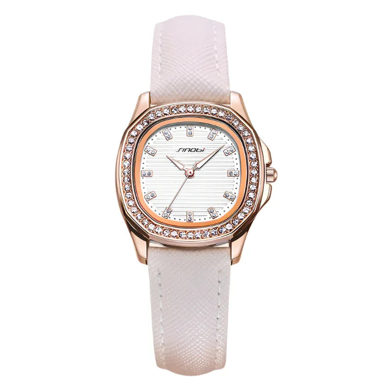 Women's Waterproof Diamond-Studded Quartz Watch
