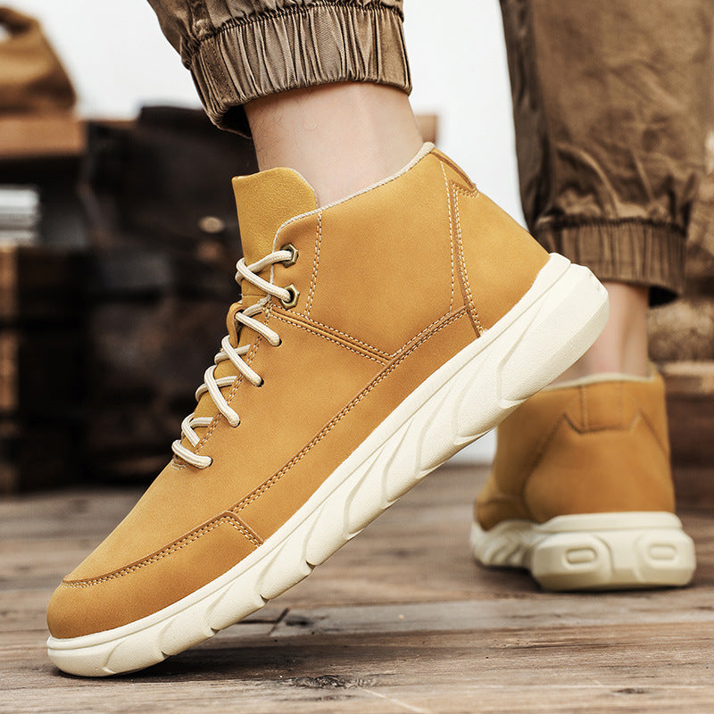 Mid-Top Outdoor Wear-Resistant Worker Boots