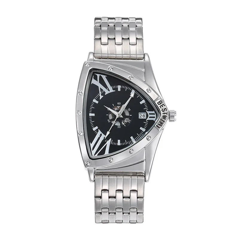 Fashionable Non-Mechanical Creative Triangular Dial Waterproof Men's Watch
