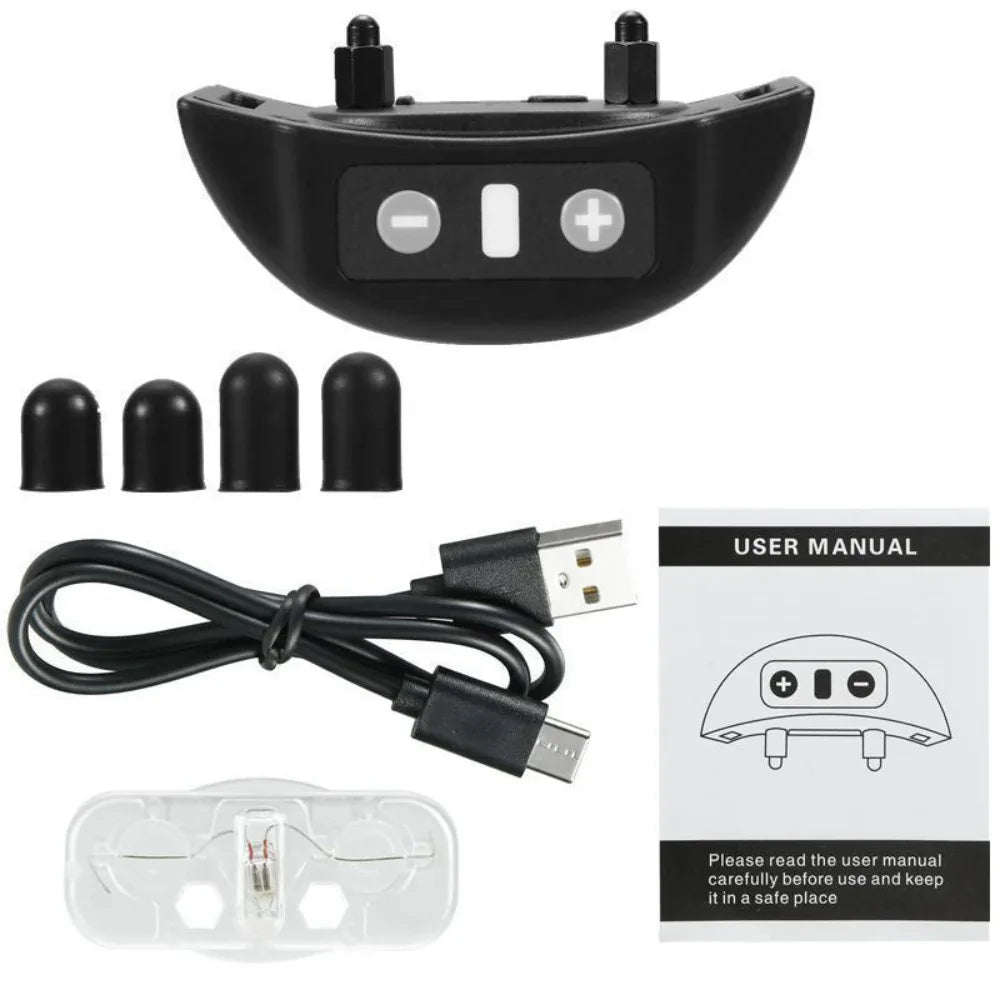 Automatic Voice Control Bark Stopper Type-C Charging Waterproof Reflective Pet Dog Collar
