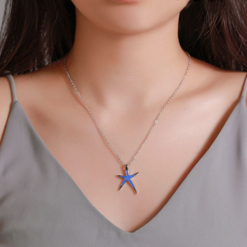 European And American Starfish Pendant Women's Necklace