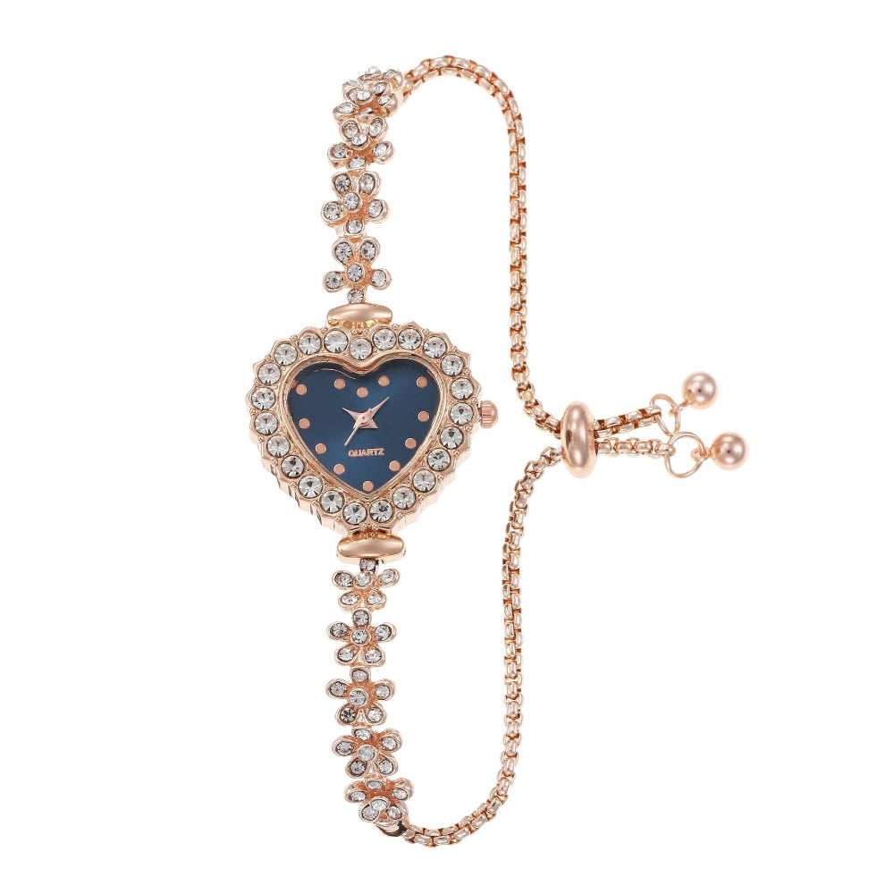 Flower Chain Diamond-Embedded Women's Elegant All-Match Watch
