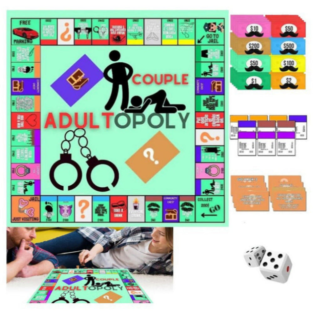Couple Game Night Spicy Monopoly Board Game
