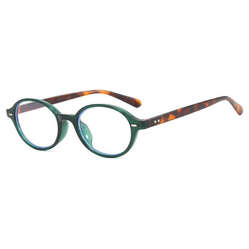 Women's Fashion Retro Literary Plain Glasses