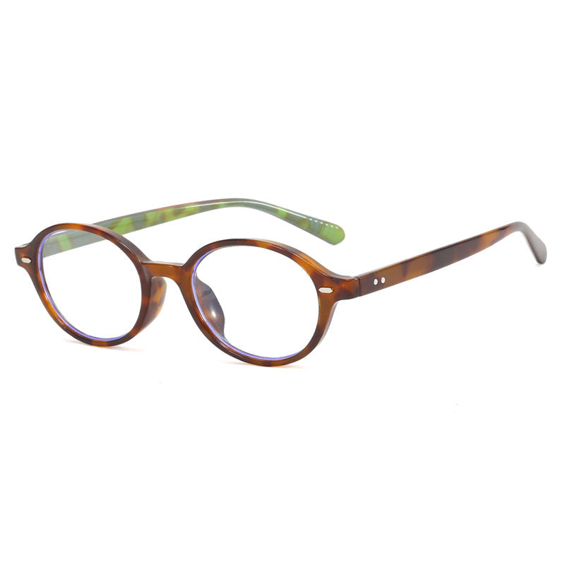 Women's Fashion Retro Literary Plain Glasses