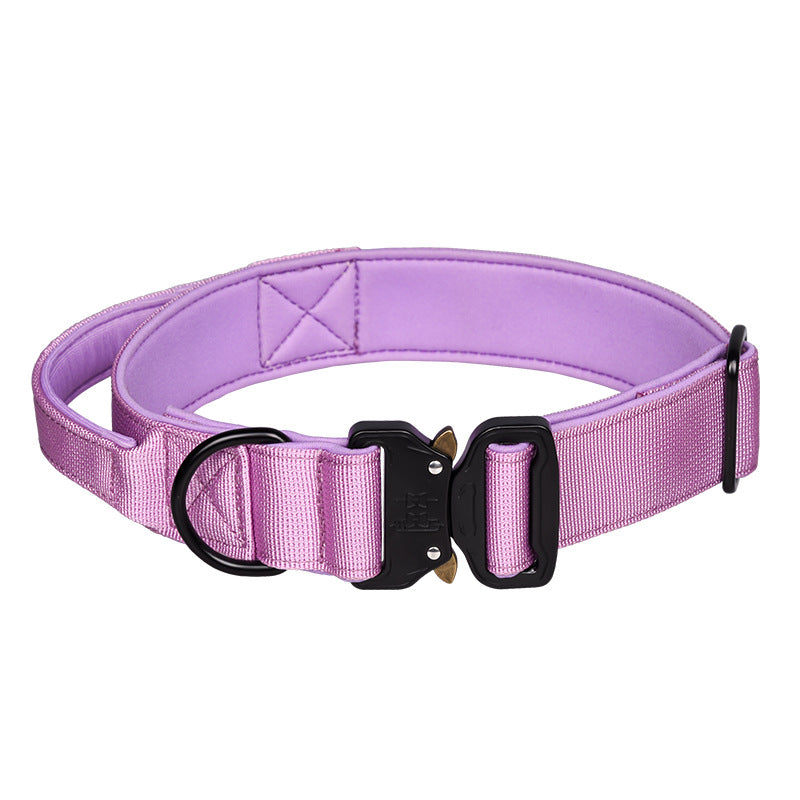 Tactical Collar Nylon Pet Release Buckle Outdoor Dog Collar
