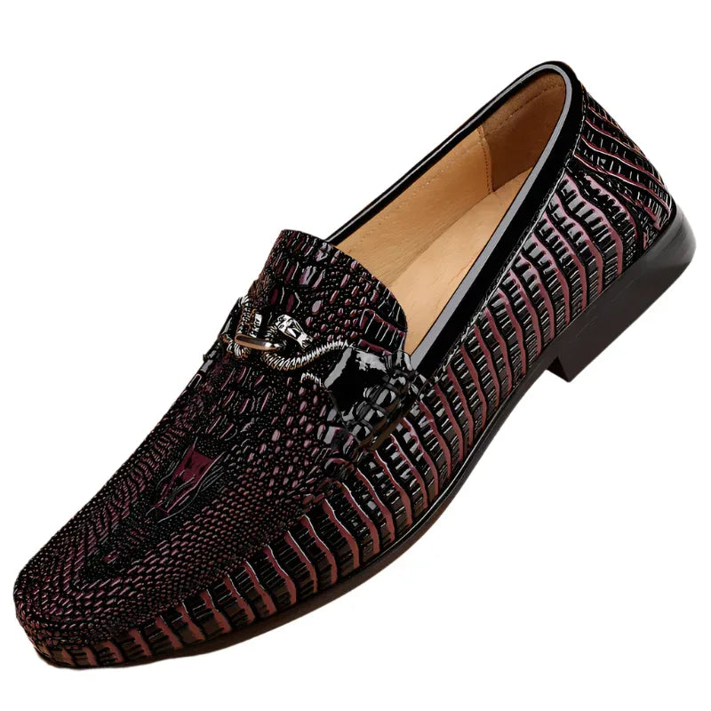 Gommino Men's First Layer Cowhide Loafers Soft Bottom Leather Shoes