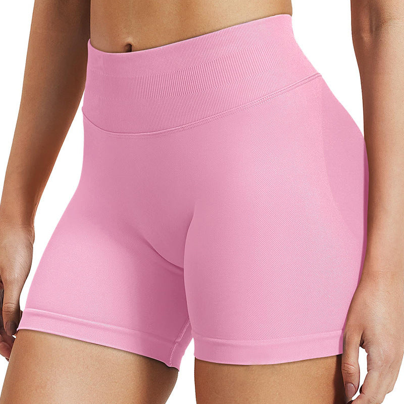 Tight High Waist Hip Raise Short Yoga Pants Seamless And Breathable Quick-Drying Booty Shorts