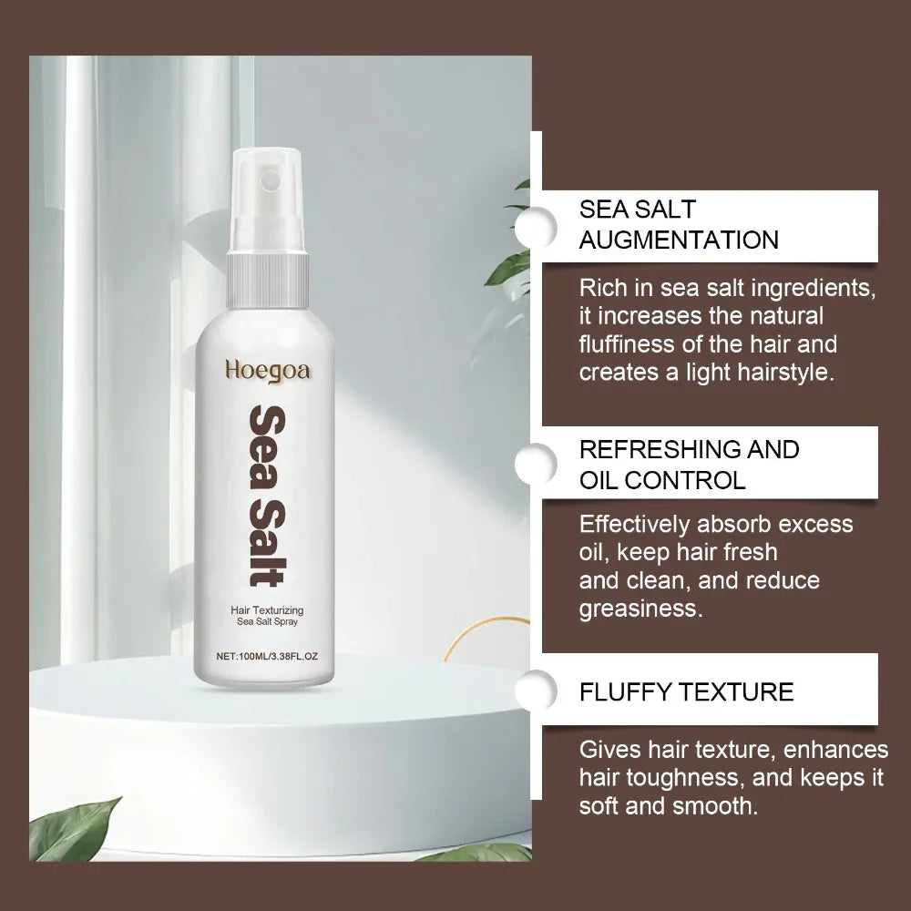 Sea Salt Hair Styling Spray For Thick Fluffy And Healthy Hair