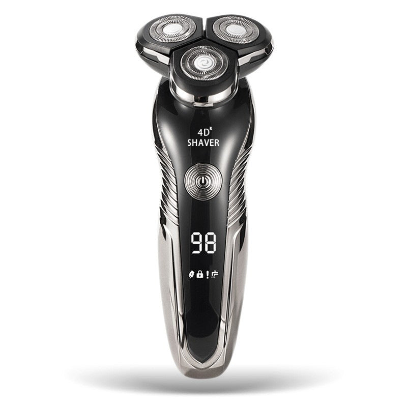 Intelligent Digital Display Four-In-One Electric Rechargeable Waterproof Shaver