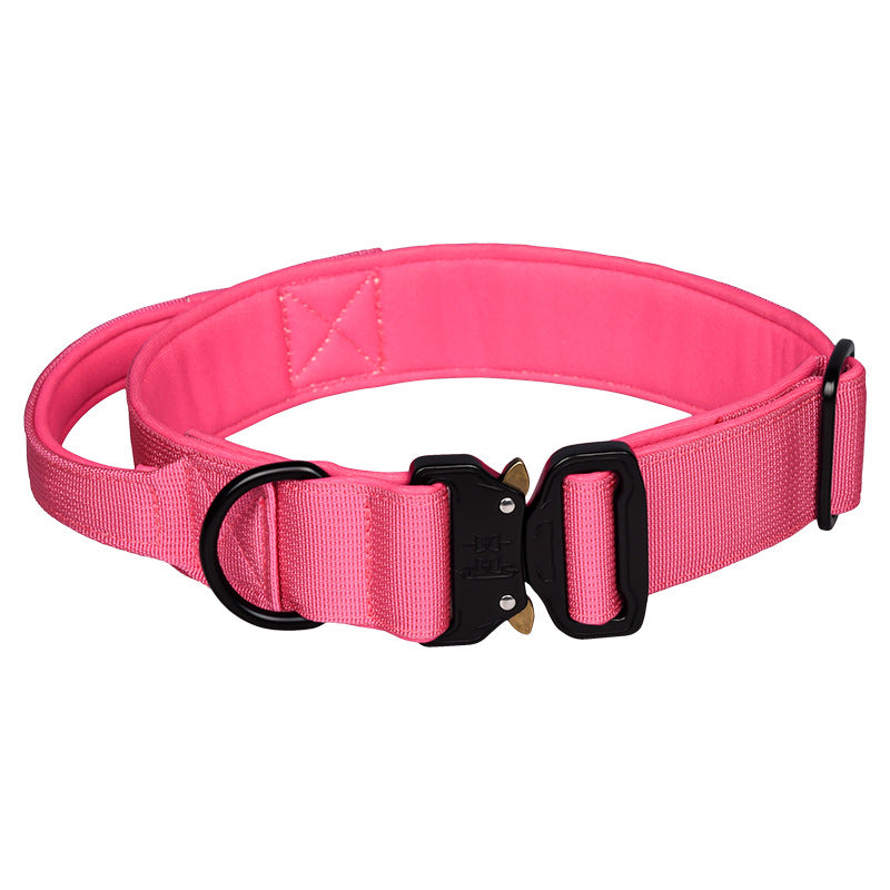 Tactical Collar Nylon Pet Release Buckle Outdoor Dog Collar