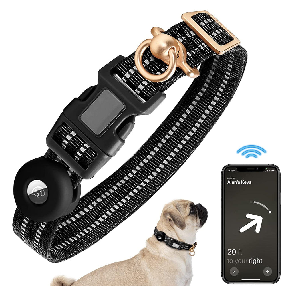 Silicone Case Nylon Anti-Lost Dog Collar.