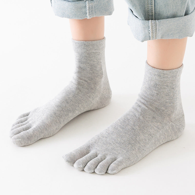 Men's And Women's Unisex Pure Cotton Sweat-Absorbent Split Toe Socks