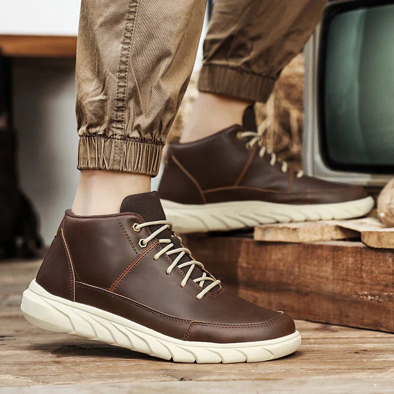 Mid-Top Outdoor Wear-Resistant Worker Boots