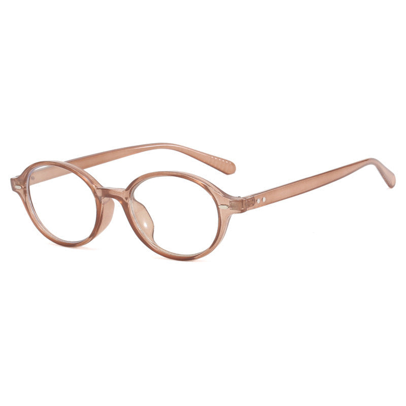 Women's Fashion Retro Literary Plain Glasses